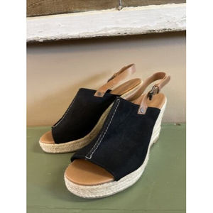 Dolcetta Women's Selma Espadrilles Wedge Buckle Summer Open Toe Shoes Sz 10